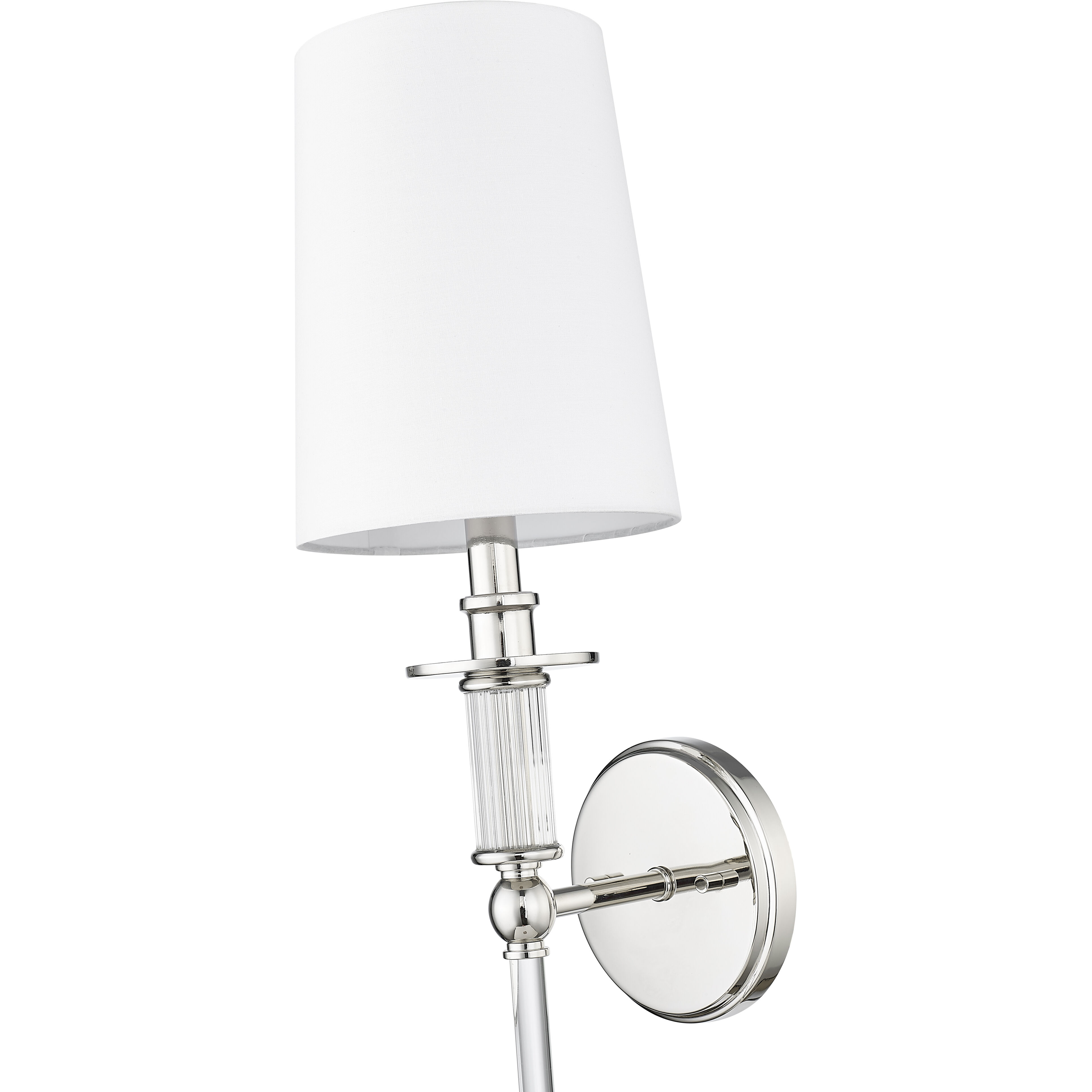 None Wall Sconce Wall Light in Polished Nickel